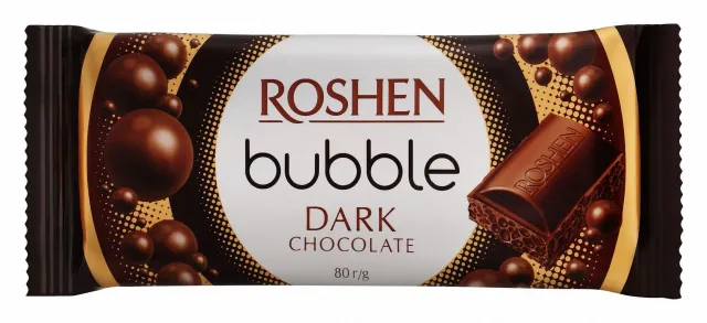 ROSHEN BUBBLE DARK CHOCOLATE 80G