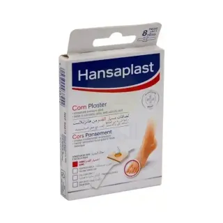 Hansaplast Corn Plaster Helps to Eliminate Corns and Immediate Relief of the Pain 8 Strips (One Size)