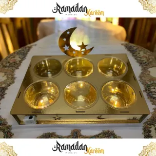 Ramadan Jumbo Wooden Snack Tray M3040