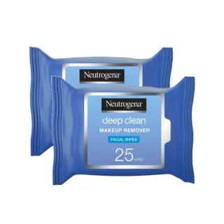 Neutrogena Deep Clean Makeup Remover Wipes 25s 1+1 Free