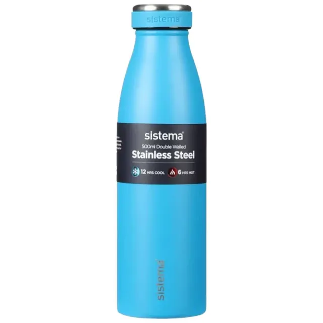 Sistema Stainless Steel Bottle Assorted Color 500ml