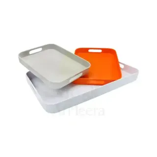 HARMONY MELAMINE TRAY SQ SET 3PCS S202