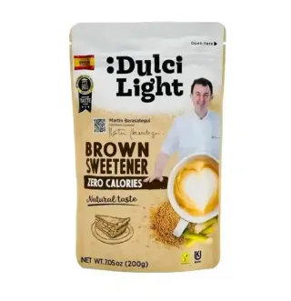 Dulci Light Sweetener Brown Zero Calories 200 g