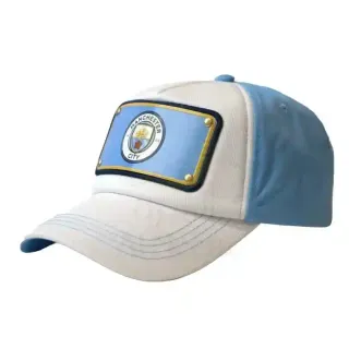 MANCHESTER CITY MENS CAP WHITE/BLUE 58CM