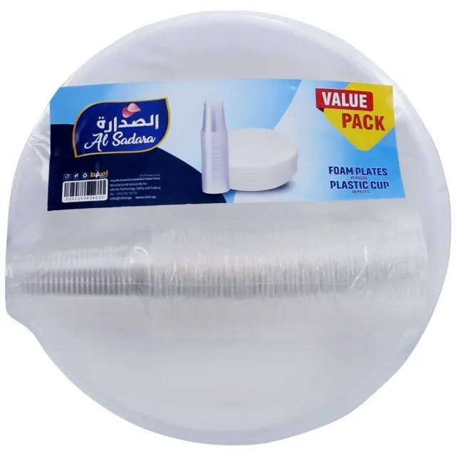 AS Plates 25 pcs with Cups 50 pcs