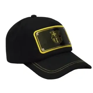 F.C.BARCELONA MENS CAP BLACK/GOLD 58CM