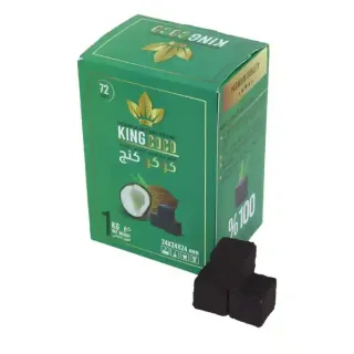 King Coco Premium Coconut Shell Charcoal 72 Pcs
