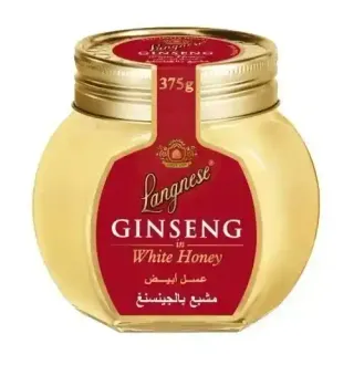 عسل أبيض مشبّع بالجينسنغ 375غ