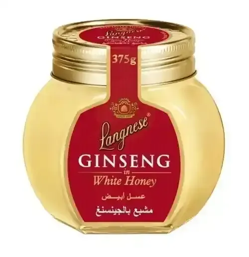 عسل أبيض مشبّع بالجينسنغ 375غ