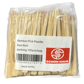 Schon Haus Bamboo Pick Paddle 9cm 100 Pieces