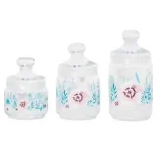 Luminarc My House Pot Club Set, 3 Clear Pots