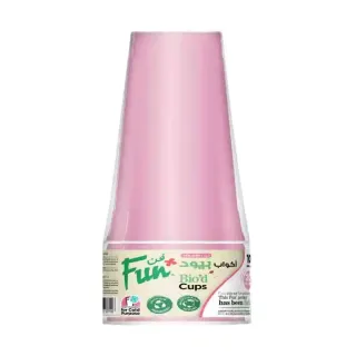 Fun Bio Blush Pink Cups, 20oz - 10 Pieces