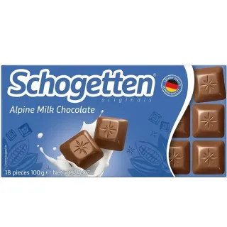 SCHOGETTEN AIPINE MILK CHOCOLATE 100G