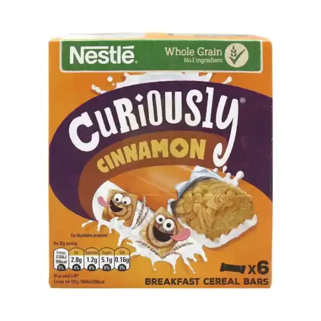 Nestle Curiously Cinnamon Breakfast Cereal Bars 150G