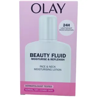 Olay Beauty Fluid Face & Neck Moisturising Lotion 200ml