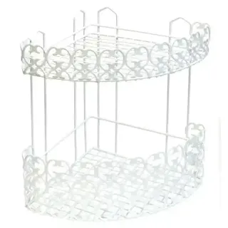 Metaltex 2-Tier Florenz Corner Shelf