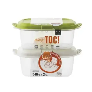 LOCK&LOCK EASY TOC CONTAINER 540ML 2PC HHL00295
