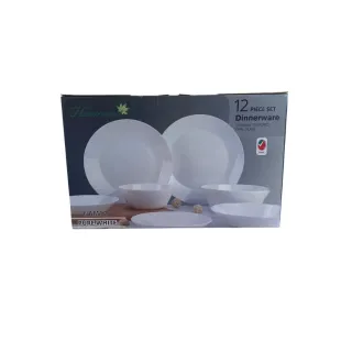 Harmony White Dinnerware Set Model NAM12 12