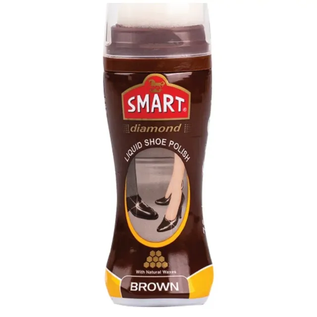 SMART BROWN LIQUID SHOE POLISH 75ML