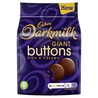 Cadbury Dark Milk Buttons 90G