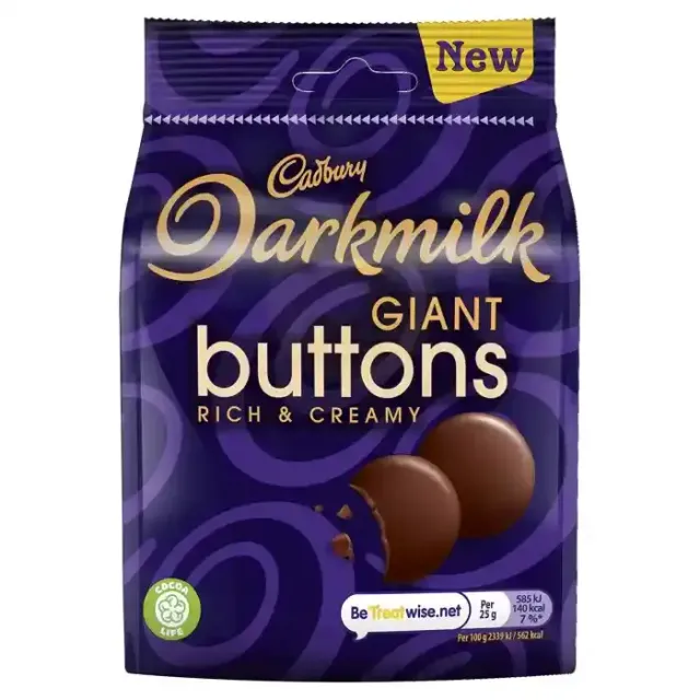 Cadbury Dark Milk Buttons 90G