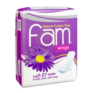 Fam Pads Maxi Wing Super Eco Pack 27 Pcs