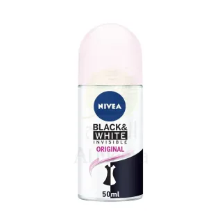 مزيل عرق Nivea الأسود والأبيض غير المرئي لزيت WoMen Clear 72H Active Protection 5IN1 مضاد للرائحة، بقع عرق وبقايا وتهيج 50 مل