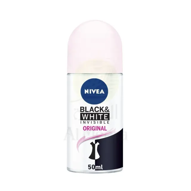 مزيل عرق Nivea الأسود والأبيض غير المرئي لزيت WoMen Clear 72H Active Protection 5IN1 مضاد للرائحة، بقع عرق وبقايا وتهيج 50 مل