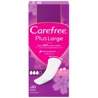 Carefree Plus Large Light Scent Pantyliners 20 Pantyliners