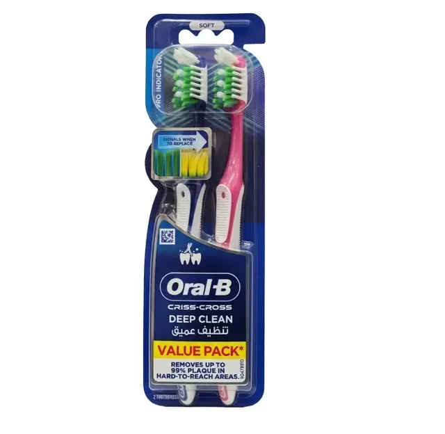 Oral-B Pro-Expert Max Clean Indicator Manual Medium Toothbrush 2 Pcs