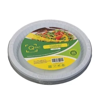QPAC Plastic Plates 22cm 25pcs PPR22