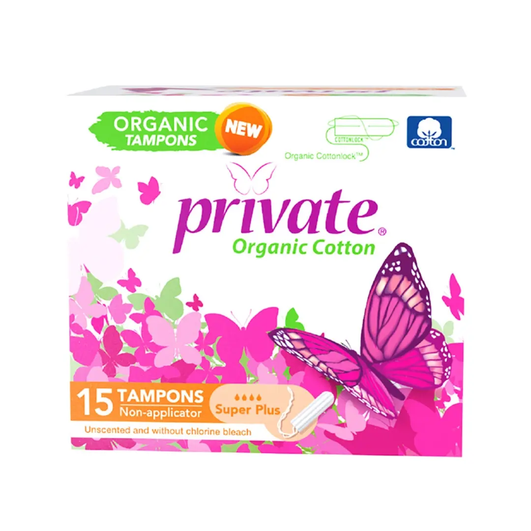 Private Super Plus Organic Tampon 15s