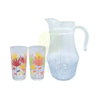 OMROC KIRAN JUG 1500ML+GLASS TUMBLER 2PC