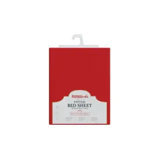 RANKO KING F.BED SHT+P.C RED 200X200X25