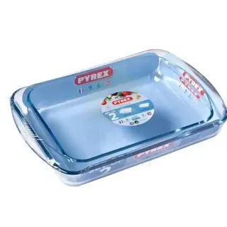 Pyrex Glass Rectangular Roasters 2 pcs