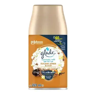 Glade Air Freshener Spray Automatic Refill with Elegant Amber & Oud 269ml