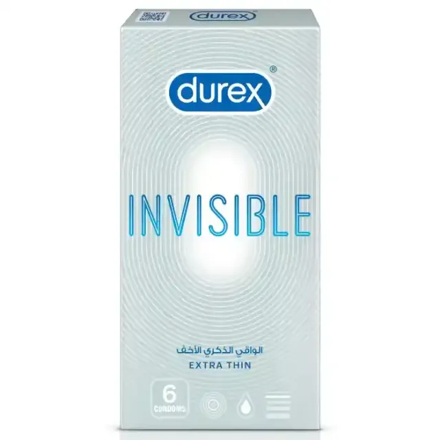 Durex Invisible Extra Thin Condoms 6 Pieces