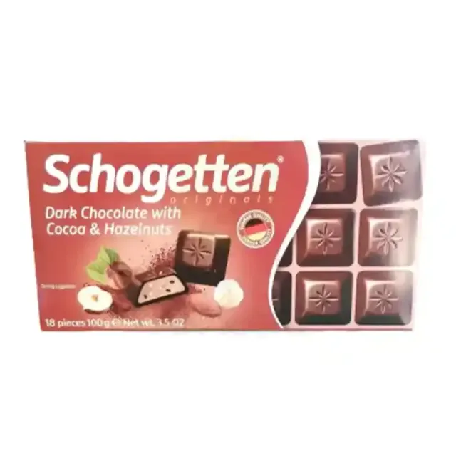 Schogetten Dark Cocoa&Hazelnut 100G