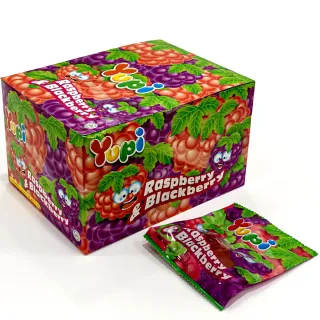 Yupi Raspberry & Blackberry Candy 18gx24Pieces