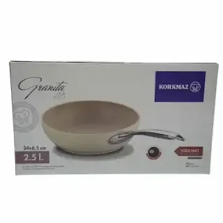 Korkmaz Granite Tawa, 24x6.5cm