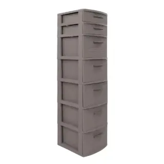 Mq Plastic Inf 7 Mod Drwer Taupe 454-Tau