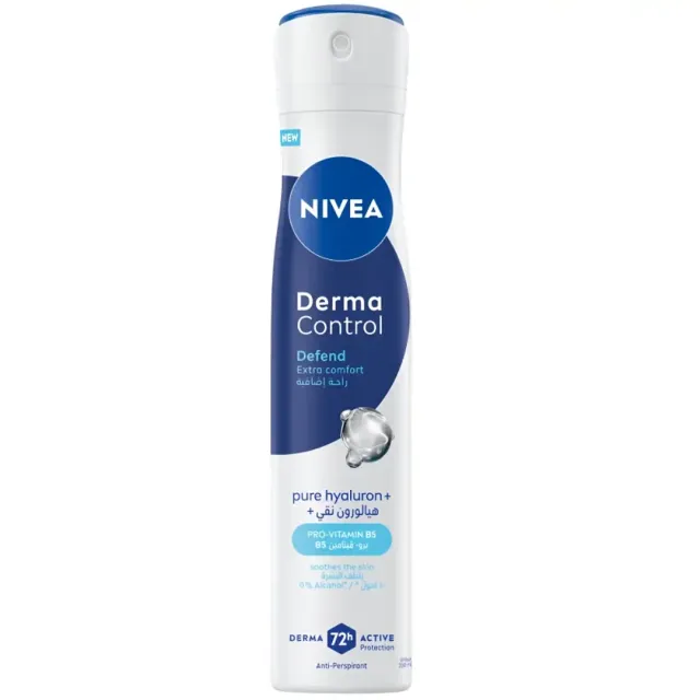 Nivea Deodorant Spray Derma Control Defent Extra Comfort 200ml
