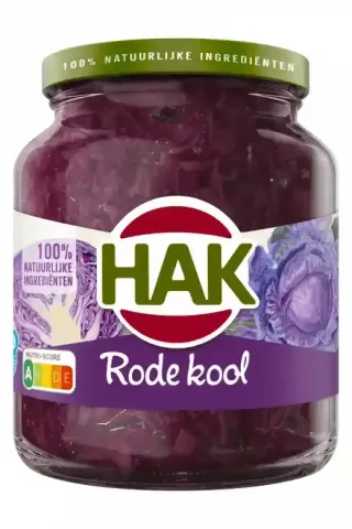 HAK RED CABBAGE GLASS JAR 355G