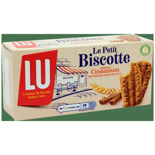 LU Biscuits Le Petit Biscotte Crunchy Cinnamon & Brown Sugar 200g