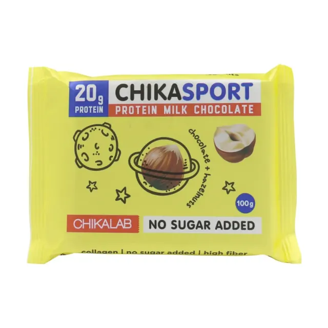 Chikasport Protein Milk Chocolate with Hazelnut 100 g
