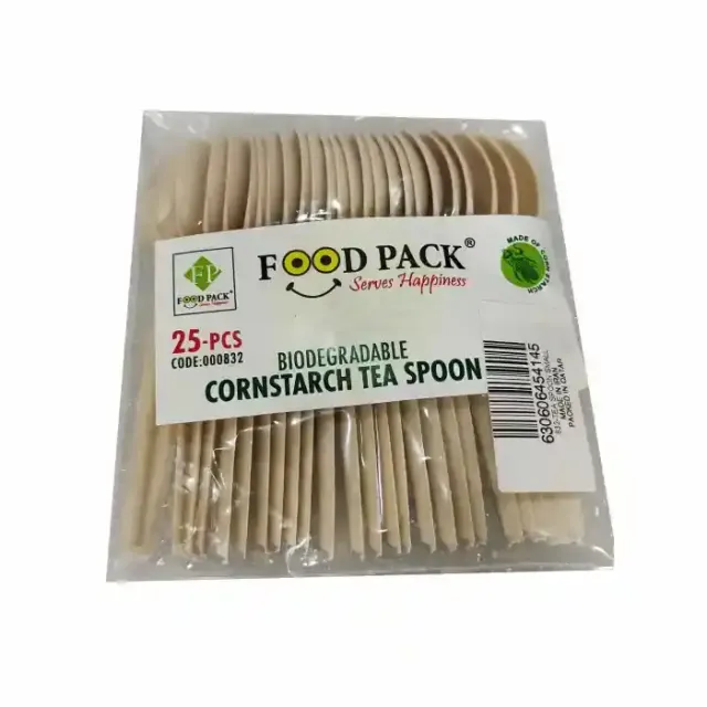 FOOD PACK BIO CORN STARCH TEA SPOON 832