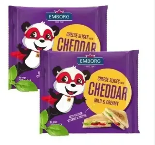 Emborg Cheese Cheddar Slices 200 g x 2 Special Price