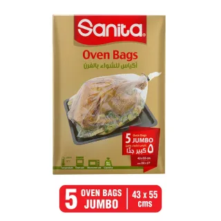 Sanita Oven Bags Jumbo 43x55cm 5Bags