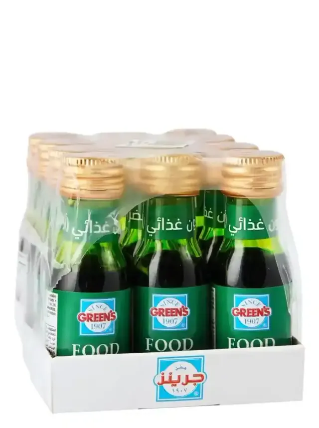 ملون طعام غرينز أخضر 28 مل × 12 قطعة