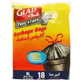 Glad Garbage Bag XL String 170L x 18 Pcs